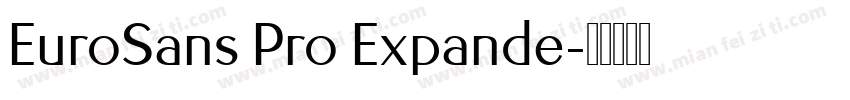 EuroSans Pro Expande字体转换